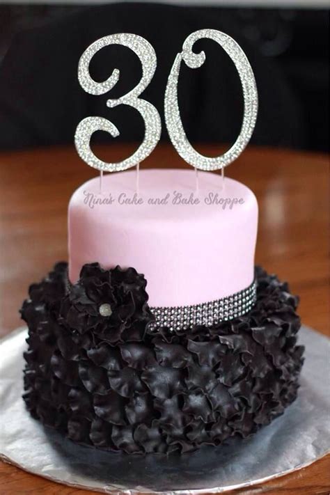At cakeclicks.com find thousands of cakes categorized into thousands of categories. Inspiring black and pink 30th birthday cake pictures for ...
