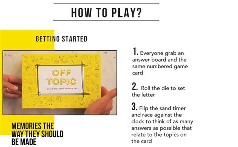 Off Topic Adult Party Game Fun Board And Card Game For Group Game