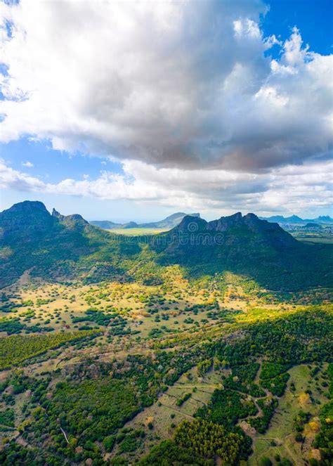 Aerial View Of Mauritius Island Stock Image Image Of Lagoon Green