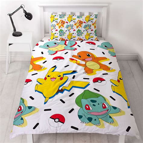 Pokemon Bedroom Pikachu Pokeball Duvet Cover Sets Curtains Cushions
