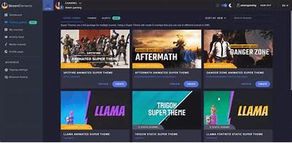 Gaming Streamelements Streaming Overlays Copy Themes Launch