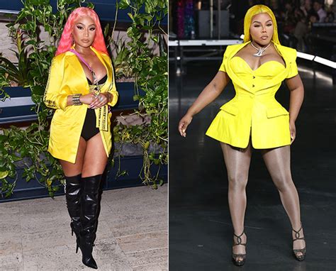 Nicki Minaj And Lil Kim In Yellow Coat Dresses On First Night Of Nyfw