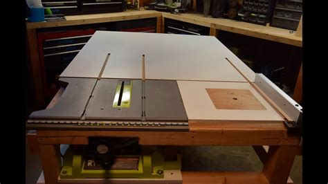 How To Build A Homemade Table Saw Extension With A Router Table Built