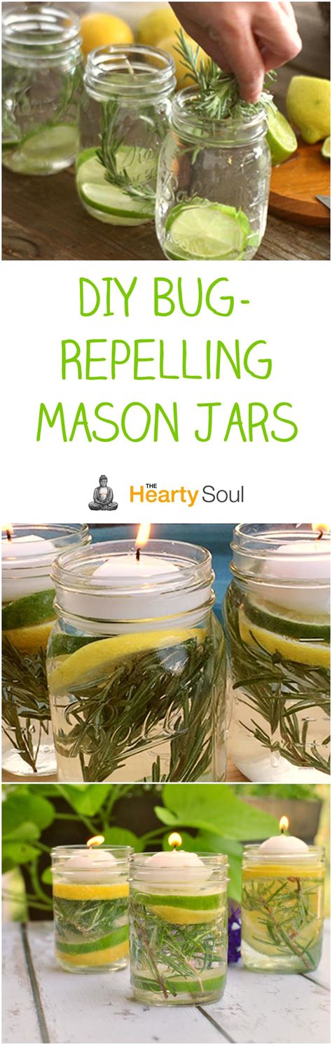 Diy Mosquito Repellent Mason Jar Candles Food Candles Mason Jars