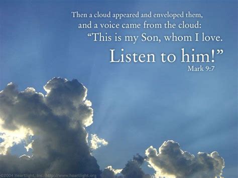 “this Is My Son Whom I Love Listen To Him” Daily Bible Readings