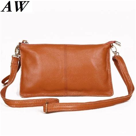Genuine Leather Women Clutch Bags Small Shoulder Bags Real Cowhide