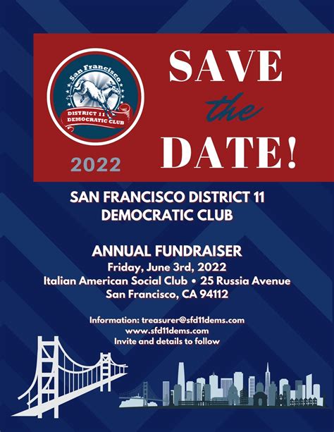 San Francisco District 11 Democratic Club Annual Fundraiser San
