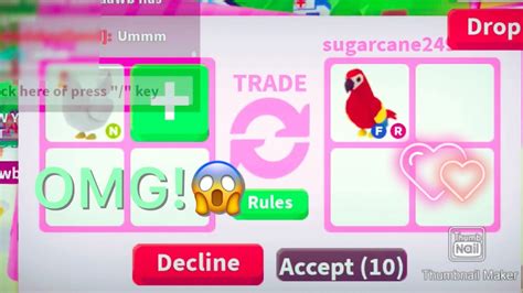 What People Trade For A Neon Chicken♡adopt Me Roblox Youtube