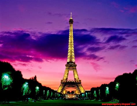 Eiffel Tower Skyline Photography Paris Tourism Wallpaper Wallpapers