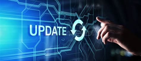Update System Upgrade Software Version Technology Concept On Virtual