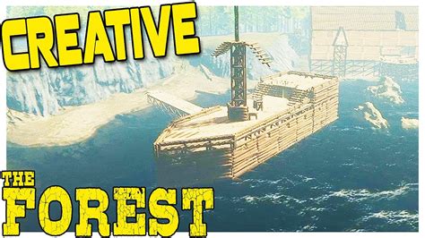 Epic Pirate Ship The Forest Creative Mode Update 057 Creative