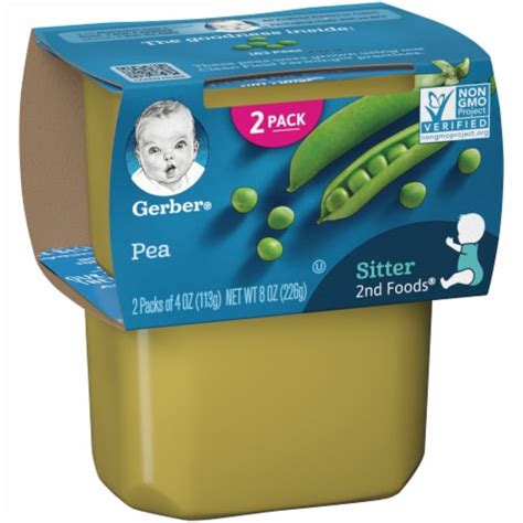 Gerber® 2nd Foods Pea Stage 2 Baby Food 2 Ct 4 Oz Kroger