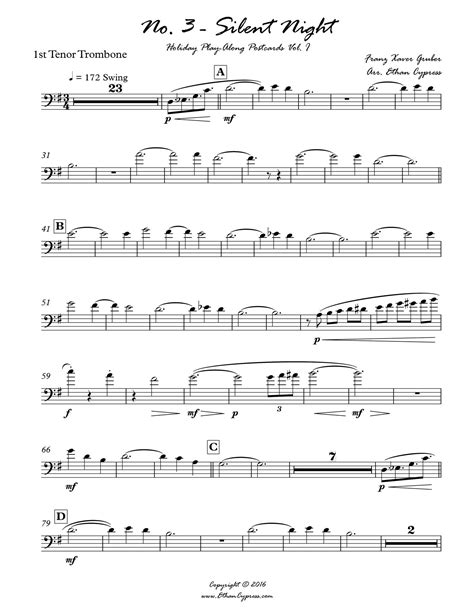 1 Silent Night Trombone Sextet 1st Tenor Trombonepdf Docdroid