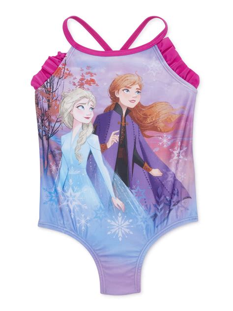 Disney Frozen Elsa Girls Swimwear Swimsuit Danielaboltresde