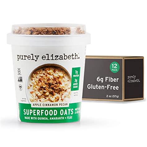 Purely Elizabeth Apple Cinnamon Superfood Oatmeal Cups Gluten Free