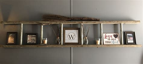 My Rustic Ladder Shelf Love Love Love How This Turned Out Rustic