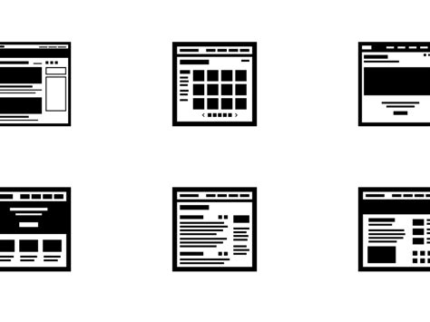 Wireframe Icons By Max Miner On Dribbble