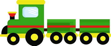 Green Train Illustration Vector On White Background 13735557 Vector