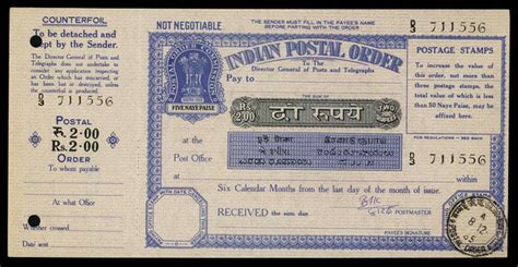 Check spelling or type a new query. Indian Postal Order, 1965 Issue. - Archives International Auctions