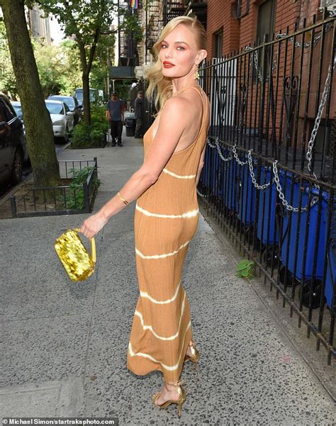 Kate Bosworth Exudes Boho Glamour In Nude Tie Dye Maxi Dress With