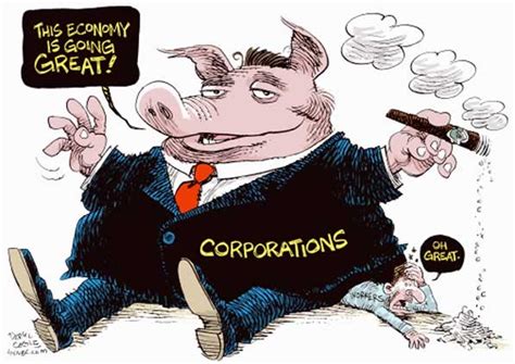 The Black Commentator Cartoon Corporate Earnings