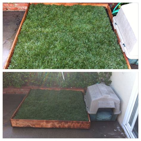 Make the frame taller so it wont be as messy either :) perfect for those late nights you dont dog potty for patio: DIY Potty Patch for Riley!! With REAL grass! For about $60 in materials, I made this for the ...