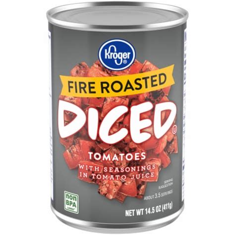 Kroger Fire Roasted Diced Tomatoes 145 Oz Food 4 Less