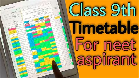 Neet Timetable 2022 Class 9 Timetable For Neet Aspirant Hamari
