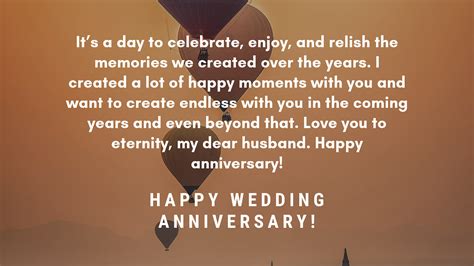 Wedding Anniversary Wishes for Husband: Romantic Happy Messages ...