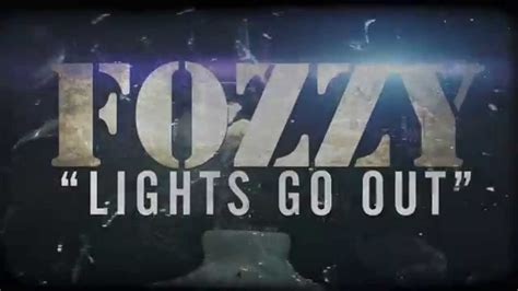 Fozzy Lights Go Out Lyric Video Youtube