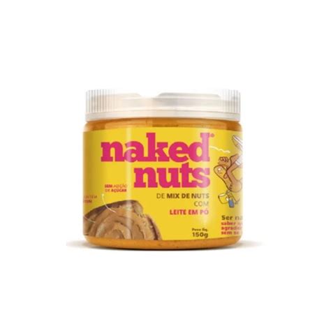 Pasta NAKED NUTS Mix Nuts de Leite em Pó 150g Creme de Avelã