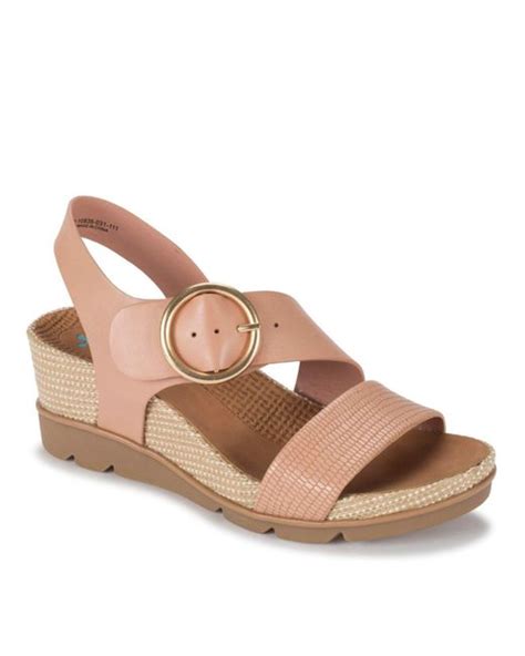 Baretraps Synthetic Lacee Wedge Sandals In Soft Pink Pink Lyst