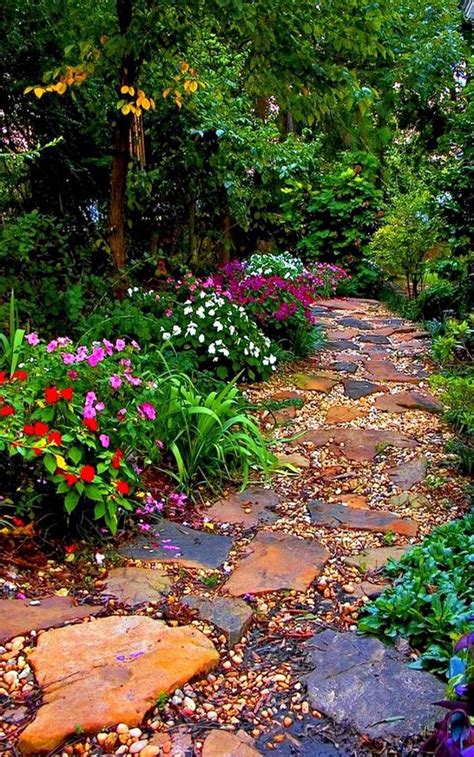 Best Beautiful Stone Path Around Flowers Ideas Decor Renewal Sloped