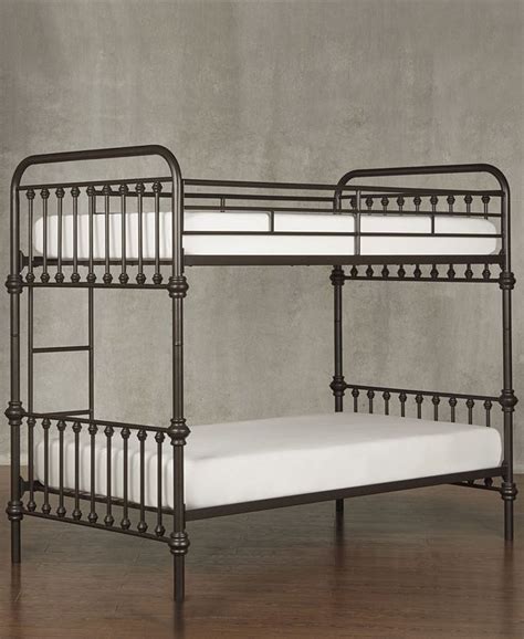 Inspire Q Calvados Antique Metal Bunk Bed Twin And Reviews Furniture