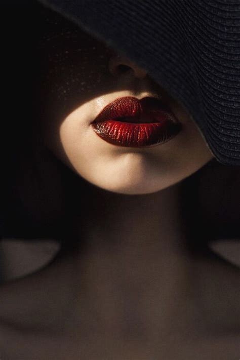 Shadow And Light Red Lips Lips Makeup