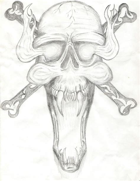 Demon Skull On Chest Tattoo By Michaelgbrown On Deviantart
