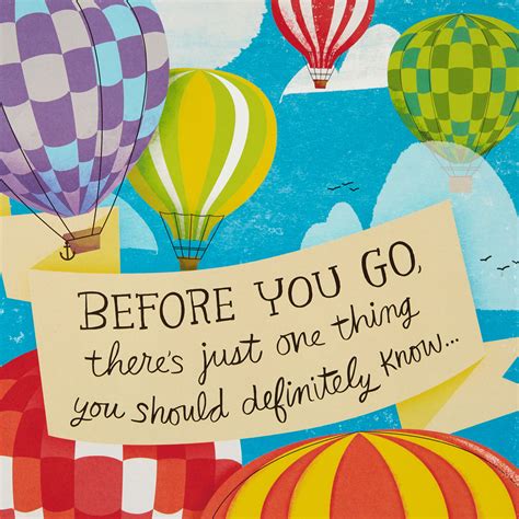 Youll Be Missed Hot Air Balloon Decoration Jumbo Goodbye Card 16 Greeting Cards Hallmark