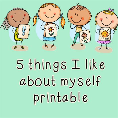 5 Things I Like About Myself Printable Blossom Counseling And