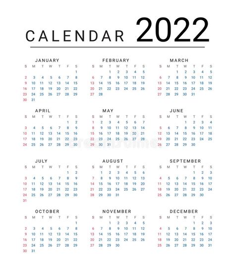 Mockup Simple Calendar Layout For 2019 And 2020 Years Week Starts From