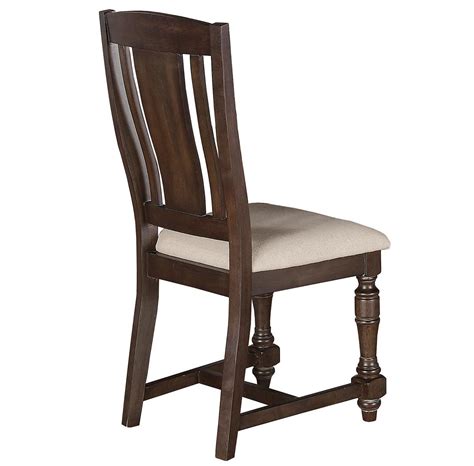 Winners Only Xcalibur Upholstered Slat Back Side Chair With Turned