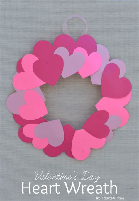 Valentine Heart Paper Plate Craft Wreath Glitter On A Dime