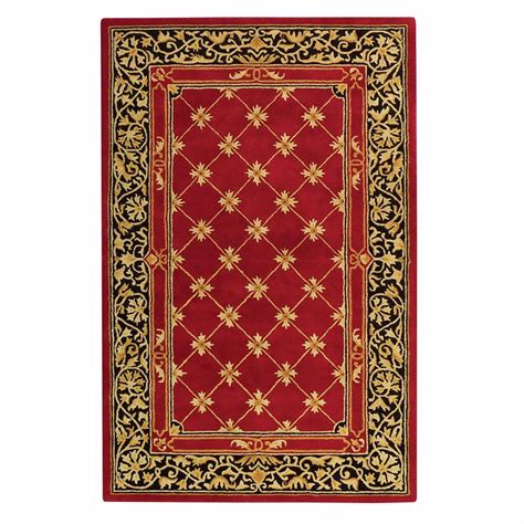 Carpeting is very popular for home offices for the reasons i like it, but it's not as nice looking as hardwood or tile. Home Decorators Collection Churchill Red with Design 12 ft. x 18 ft. Area Rug-3841195910 - The ...