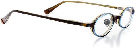 Optical Eyewear Oval Shape Plastic Full Rim Frame Prescription Eyeglasses Rx Sky Amber