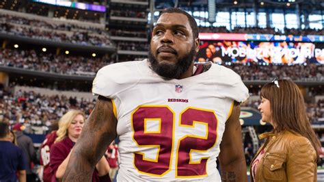 Chris Baker Celebrates His Recent Signing With Tampa Bay Buccaneers