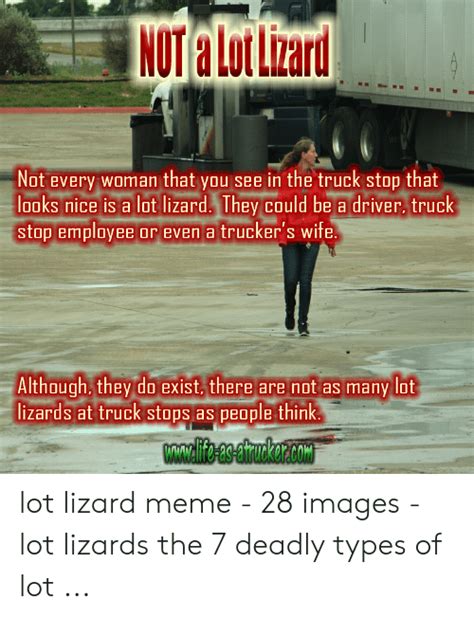 Not A Lot Lizard Not Every Woman That You See In The Truck Stop That
