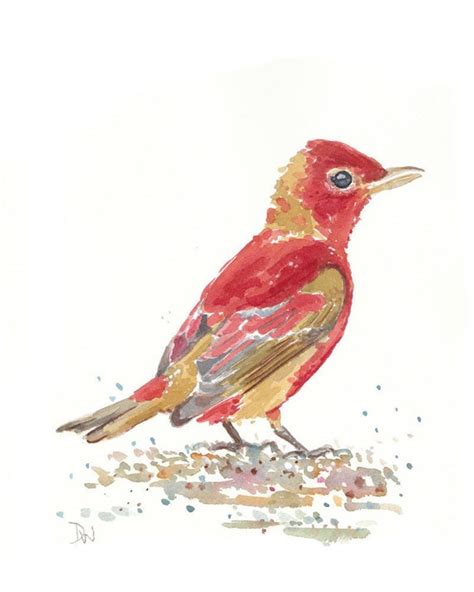 Items Similar To Bird Watercolor Original Painting Nature Art