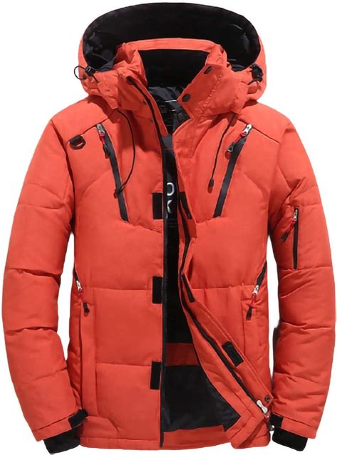 Down Jacket Mens Winter Down Coat Waterproof Ski Jacket Outdoor Parka