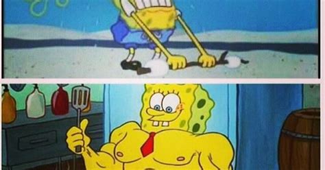 Buff Spongebob In Shape Pinterest Spongebob