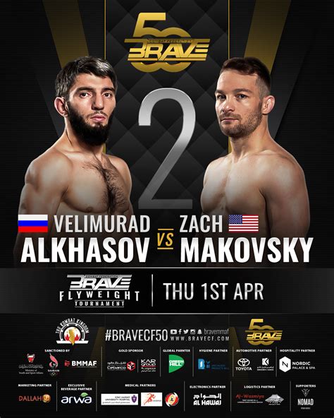 Brave Cf 50 Zach Makovsky Vs Velimurad Alkhasov Rematch Set For The Flyweight Tournament