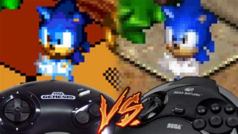 Sega Genesis Vs Sega Saturn Sonic 3d Blast Youtube